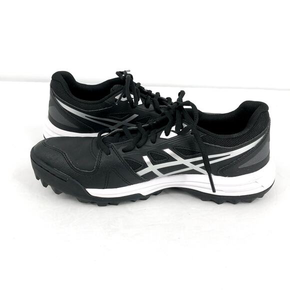 ASICS Womens Gel-Lethal Field Hockey Sneakers US 10 Black Silver Lace Up NIB - Picture 6 of 11